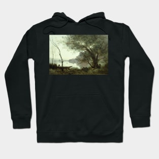 The Boatman of Mortefontaine by Jean-Baptiste-Camille Corot Hoodie